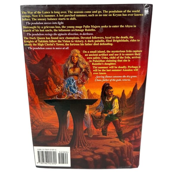 Dragonlance Chronicles Dragons Of Summer Flame HC DJ Book 1995 1st Edition Print - Picture 3 of 9
